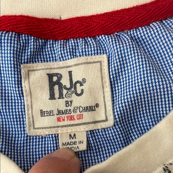 Cream and Black Short Sleeve Tee with Forest Print - Picture 2 of 7